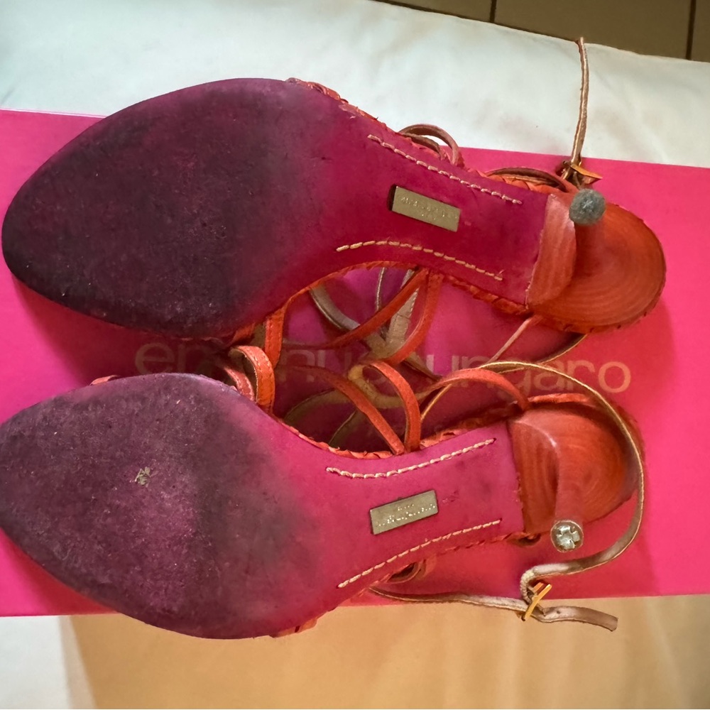 Vintage Emanuel ungaro python heels 8 1/2 - Picture 4 of 4